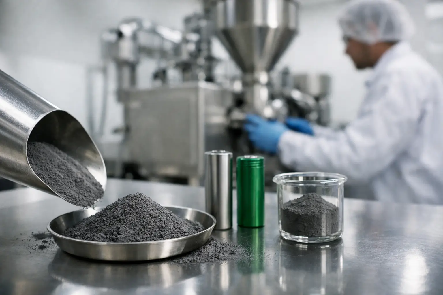 Battery Powder Processing Example in Practice
