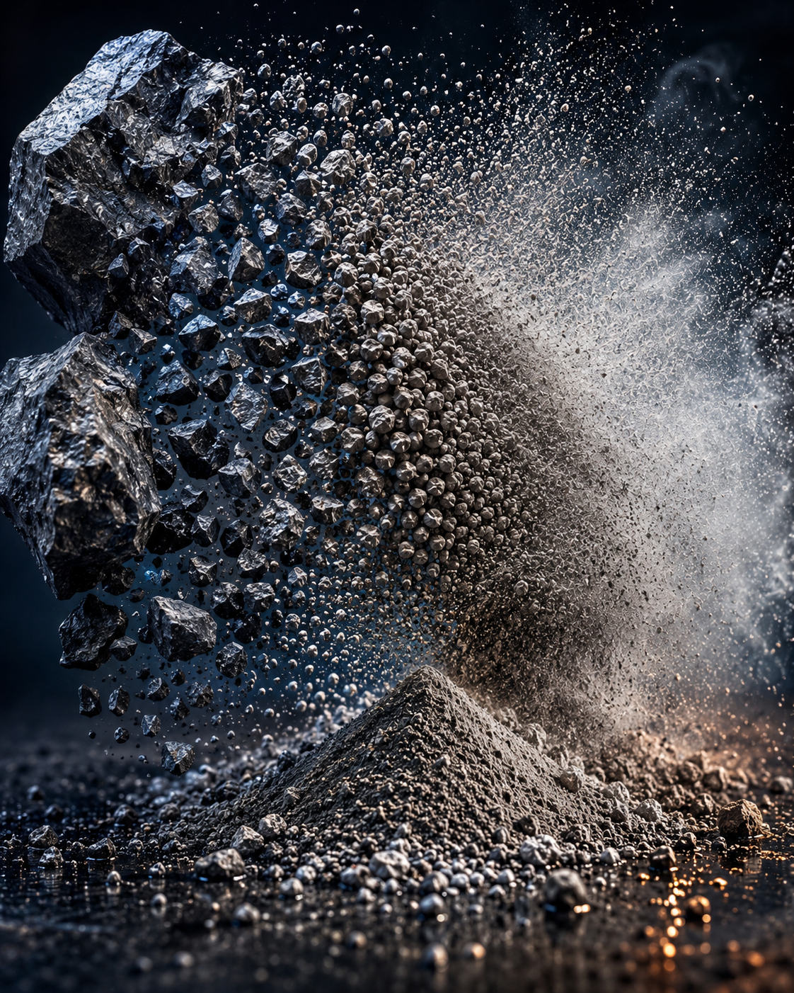 Particle size reduction solutions for pharmaceutical, food, chemical, battery, and industrial powder processing applications