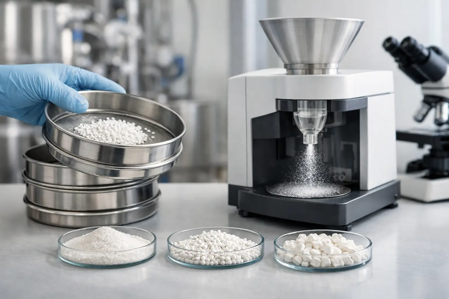Particle Size Control Methods for Production
