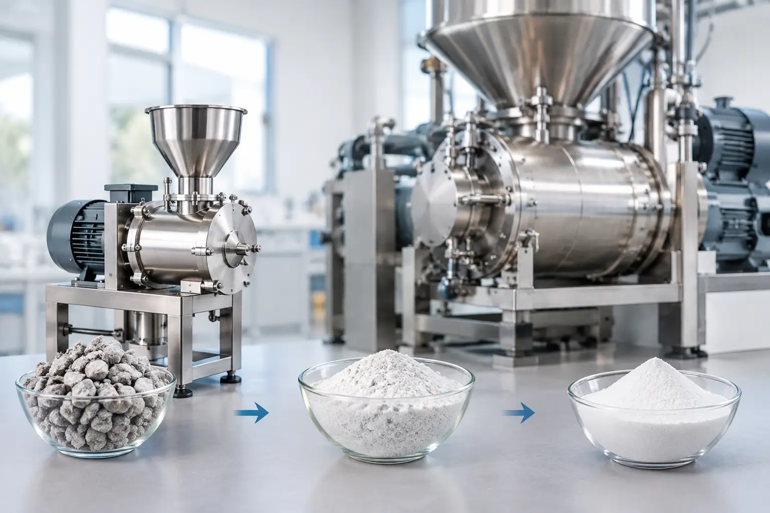 process scale up milling from pilot to production