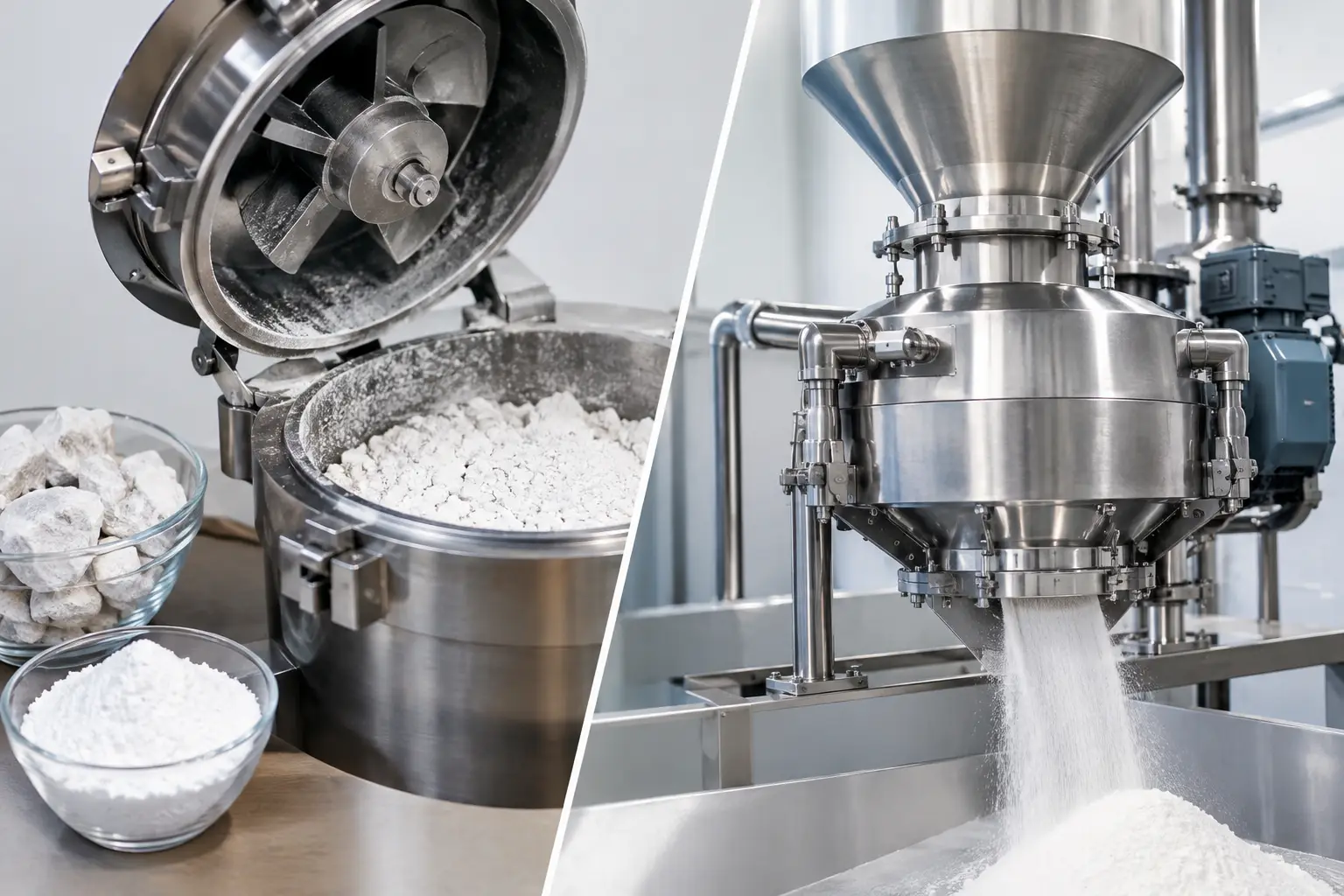 batch versus continuous powder processing