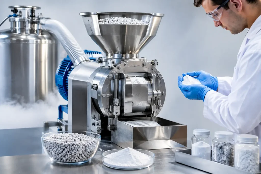 how to select cryogenic grinding equipment for production